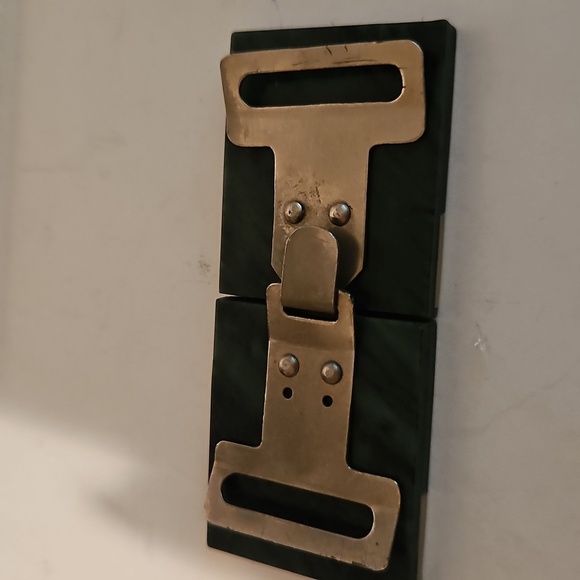 Brown & Blonde Wood Vintage Belt Buckle (I THINK) - Picture 7 of 7